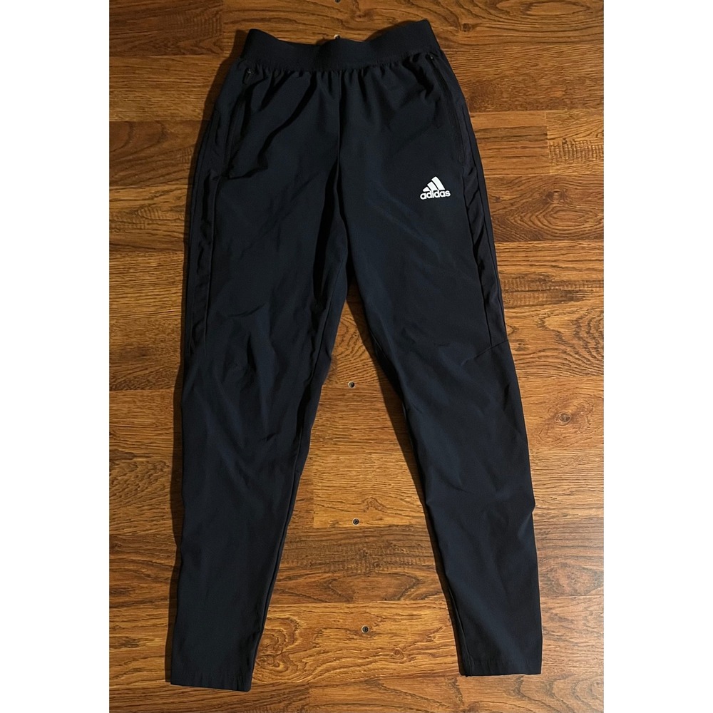 Adidas Mens Tiro Track Pants Black Tapered Joggers Training Sweats Small